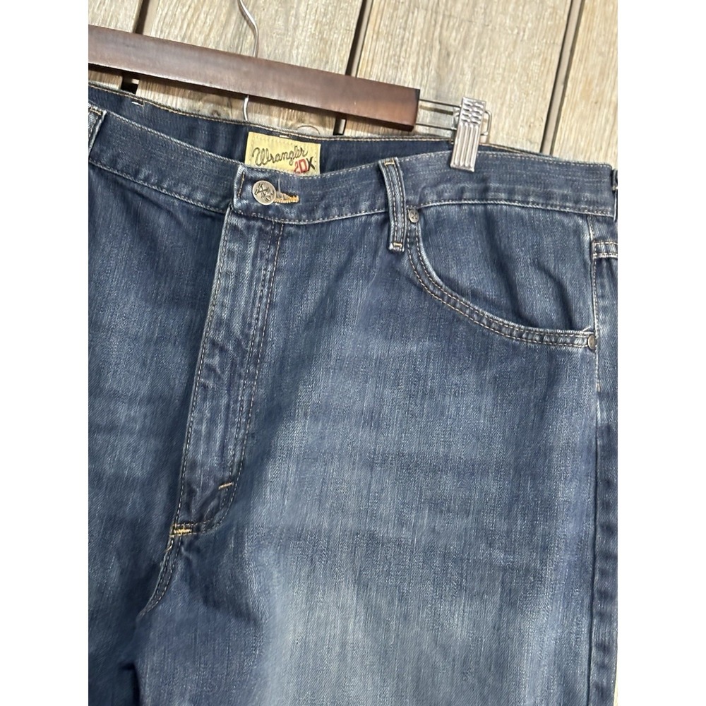 Wrangler 20X Men's Jeans 40x34 Blue Denim Straight Leg Western Cowboy Cotton - Picture 2 of 7